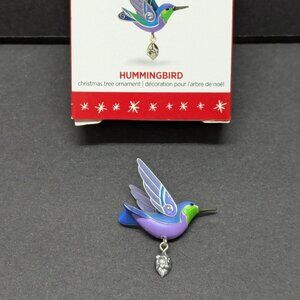 Hallmark Keepsake Miniature Mini Ornament Bird 2016 Hummingbird Christmas Beauty